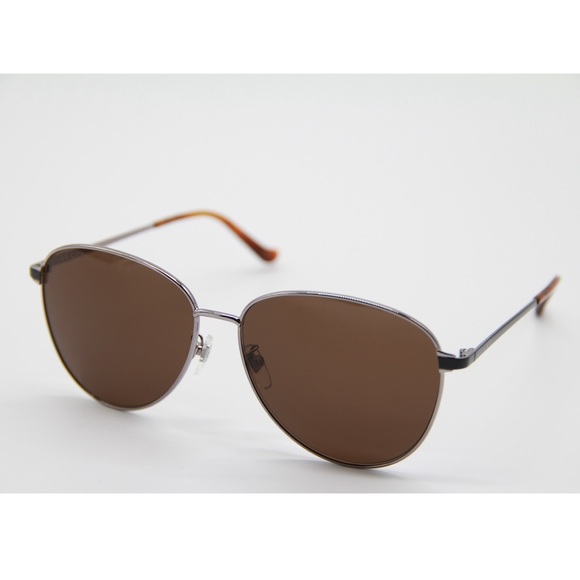 NEW GUCCI GG0573SK 002 BROWN AVIATOR SUNGLASSES - Picture 4 of 11